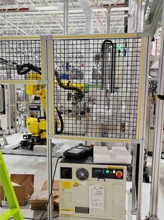 stainless steel robot safety fence 2 stainless steel robot safety fence 2